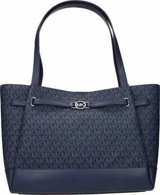 Blue Fabric Shoulder Bag