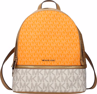 Beige Fabric Backpack
