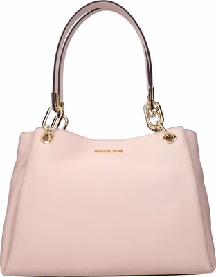Pink Leather Shoulder Bag