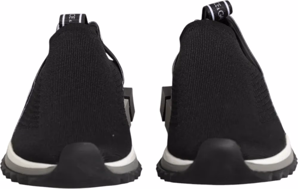 Dolce & Gabbana Black Slip On Sorrento Low Top Sneakers Shoes