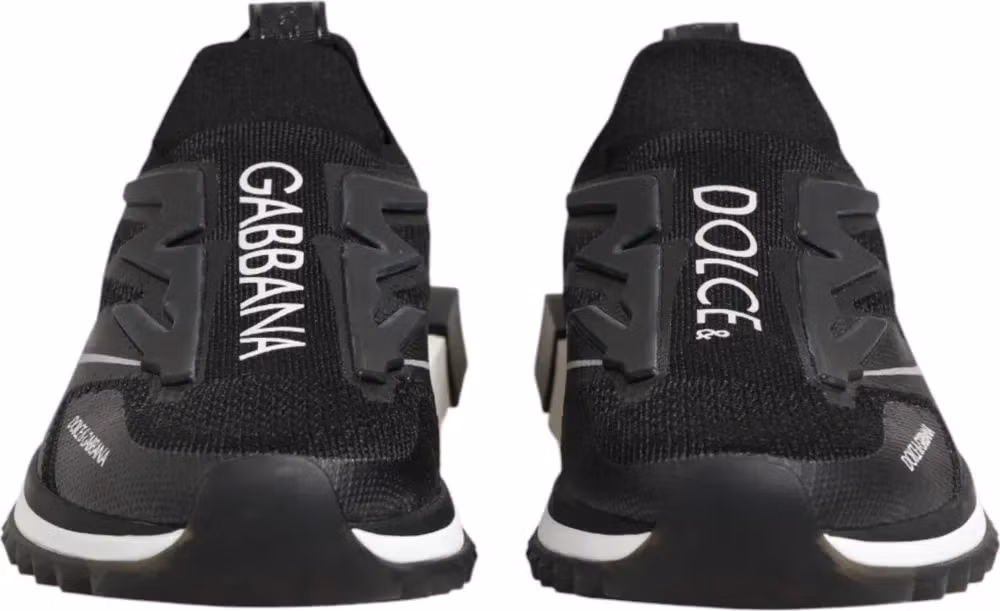 Dolce & Gabbana Black SORRENTO Sport Stretch Sneakers Shoes