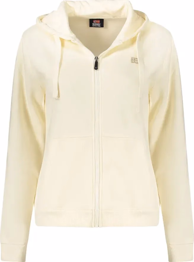 Norway 1963 White Cotton Women's Hoodie Sweatshirt