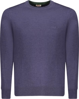 Blue Polyester Men's Sweater