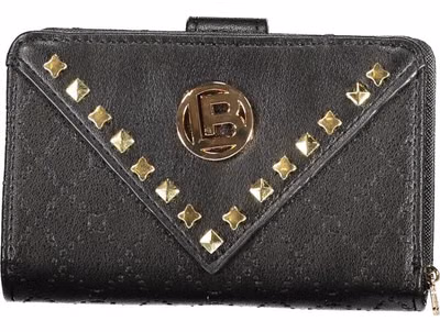 Black Polyurethane Women Wallet