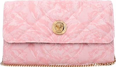 Pink Fabric Clutch Bag