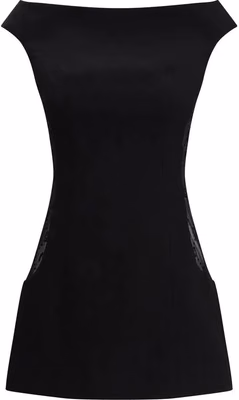 Black Wool Casual Dress