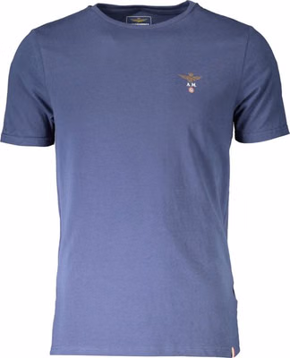 Blu Cotton Men T-Shirt