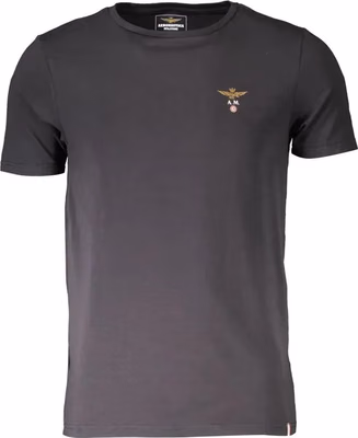 Black Cotton Men's T-Shirt