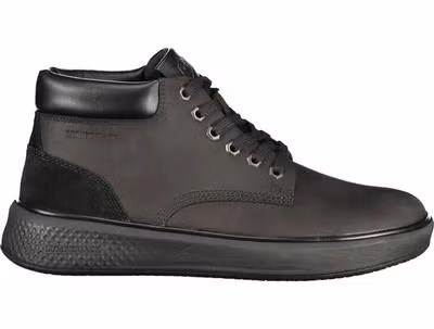 Black Leather Men Sneaker