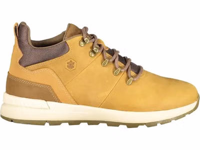 Marrone Polyurethane Men Sneaker