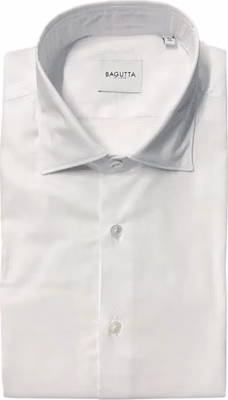 White Cotton Men Shirt