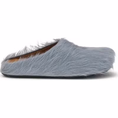 Blue Calf Leather Bos Taurus Mules