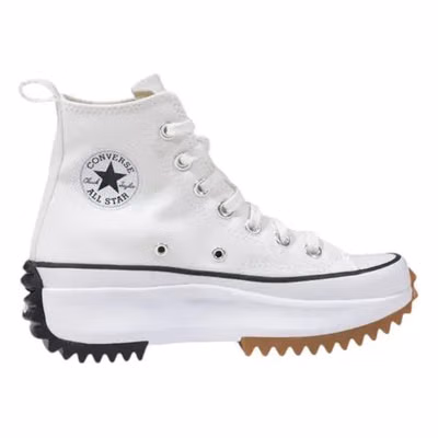 White Fabric High Top Sneakers