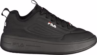 Black Polyurethane Women Sneaker