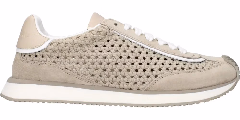 Dolce & Gabbana Beige Fabric Low Top Sneakers