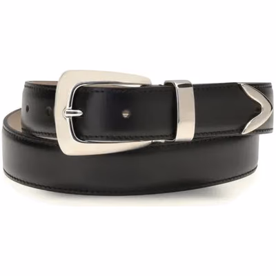 Black Calf Leather Bos Taurus Regular Belt