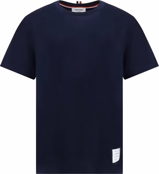 Thom Browne Blue Cotton T-Shirt
