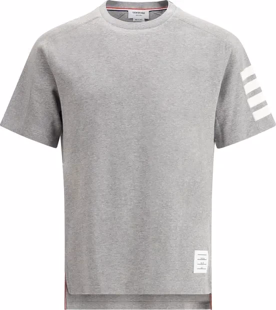 Thom Browne Gray Cotton T-Shirt