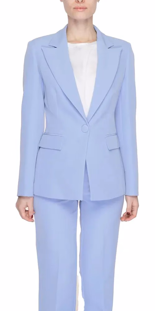 Silence Purple Polyester Blazer