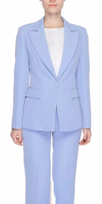 Purple Polyester Blazer
