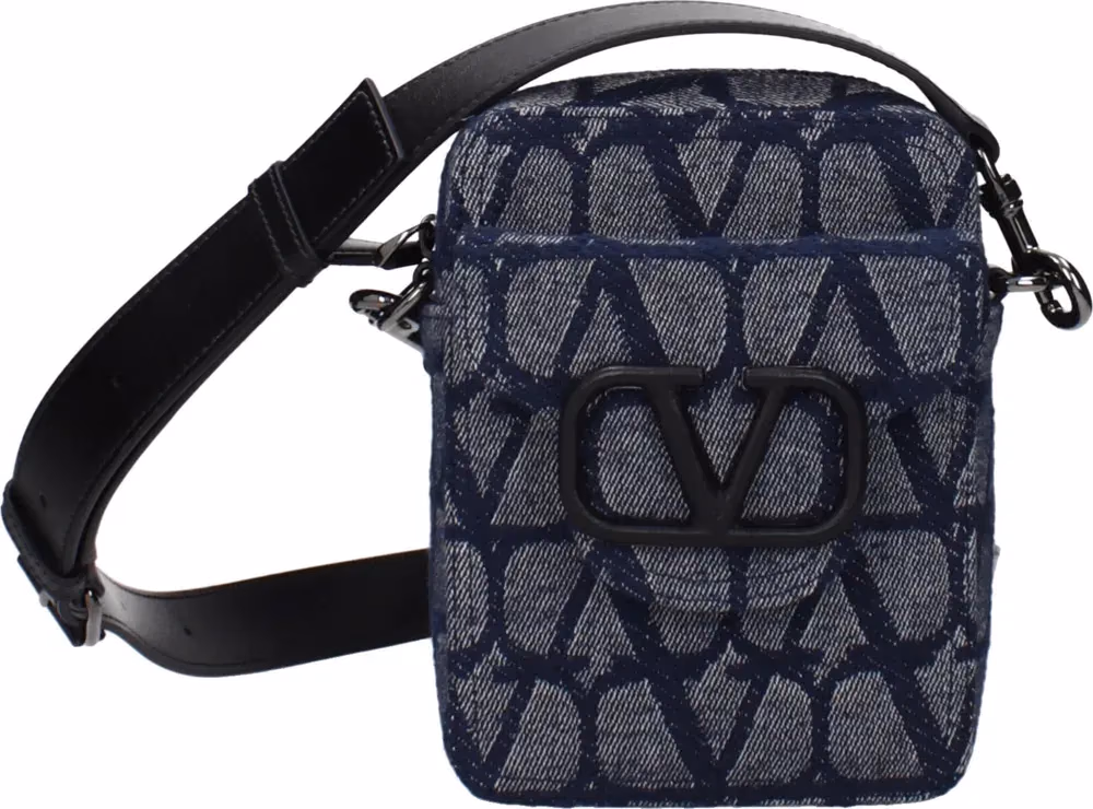 Valentino Garavani Blue Fabric Crossbody Bag