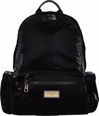 Black Nylon Backpack