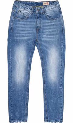 Blue Cotton Relaxed Fit Jeans