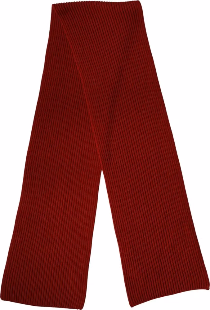Dolce & Gabbana Red Wool Knitted Neck Wrap Shawl Men Scarf