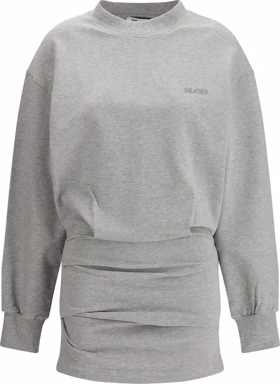 The Attico Gray Cotton Casual Dress