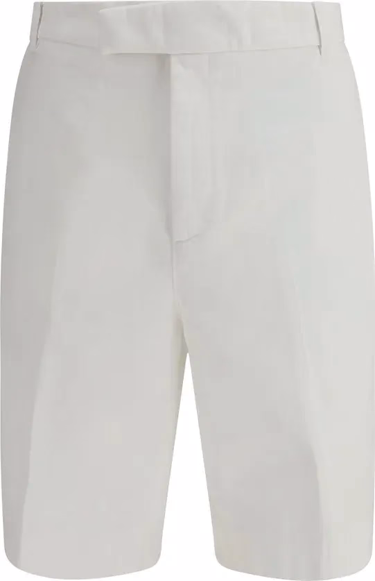 Thom Browne White Polyester Bermuda Shorts