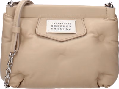 Beige Leather Crossbody Bag