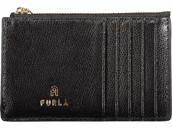Furla Black Leather Women Wallet
