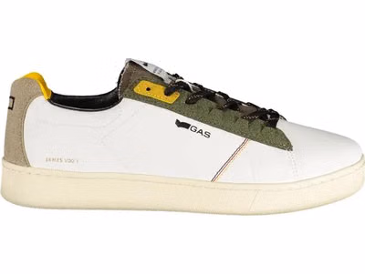 White Polyester Men Sneaker