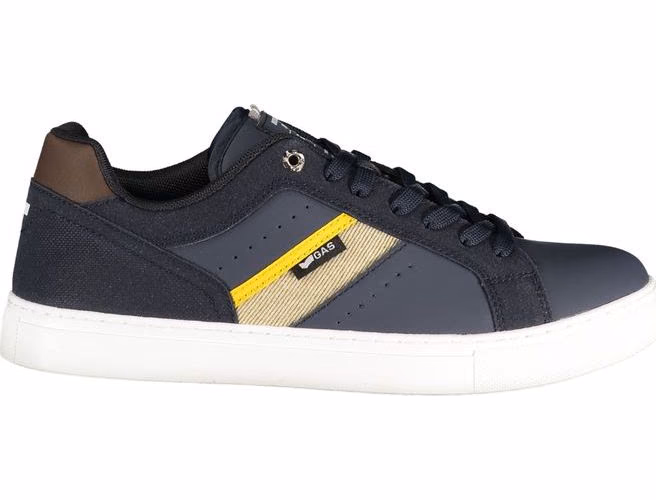 Gas Blue Polyester Men Sneaker