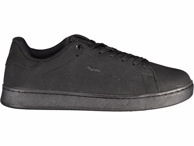 Gas Black Polyurethane Men Sneaker