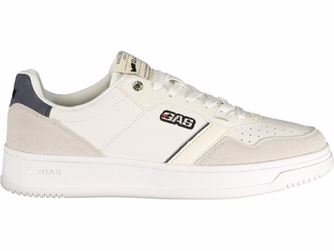 Gas White Polyester Men Sneaker