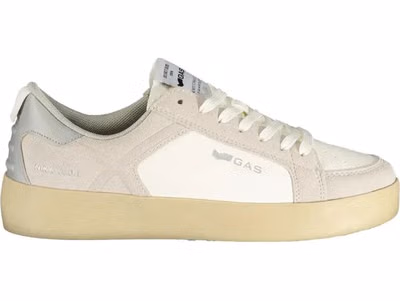 White Polyurethane Women Sneaker