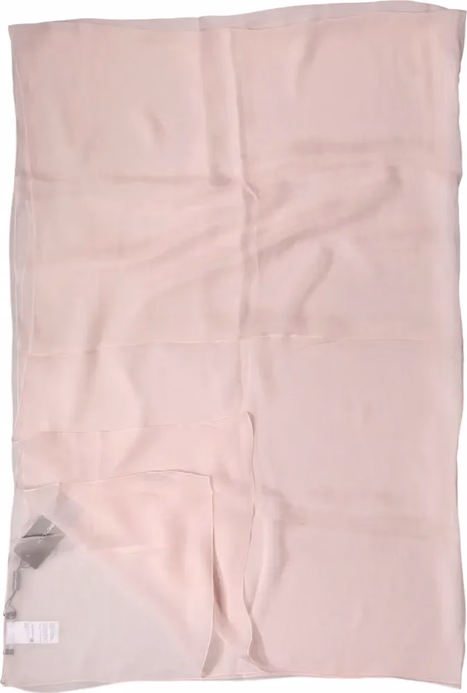 Dolce & Gabbana Light Pink Stole Silk Neck Wrap Shawl  Scarf