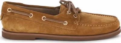 Brown Calf Leather Bos Taurus Slip-On Loafers