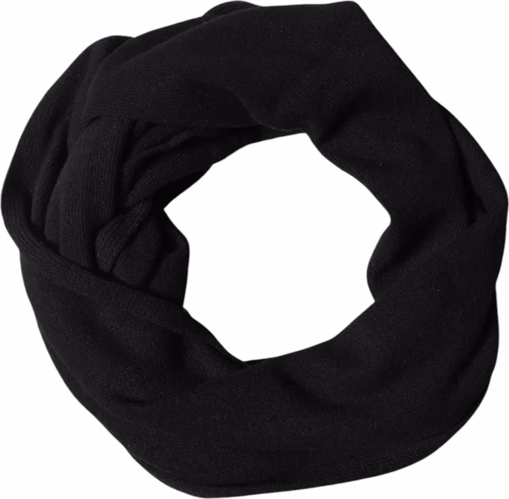 Dolce & Gabbana Black Wool Knit Neck Wrap Shawl Men Scarf