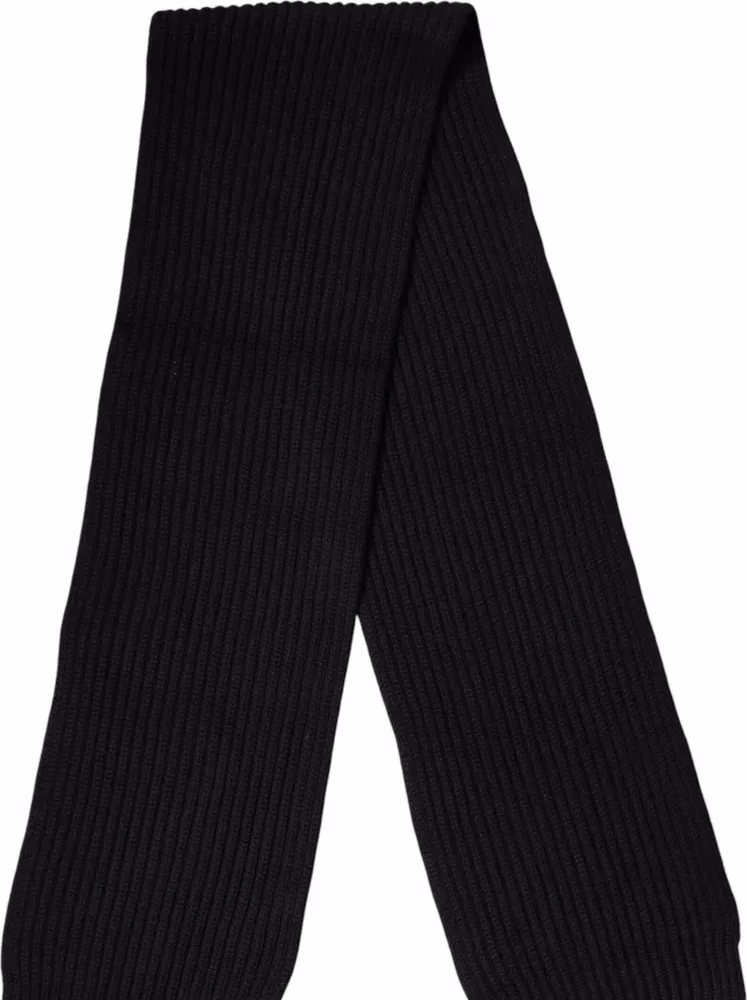 Dolce & Gabbana Black Cashmere Knit Neck Wrap Shawl 202cm x 26cm  Scarf