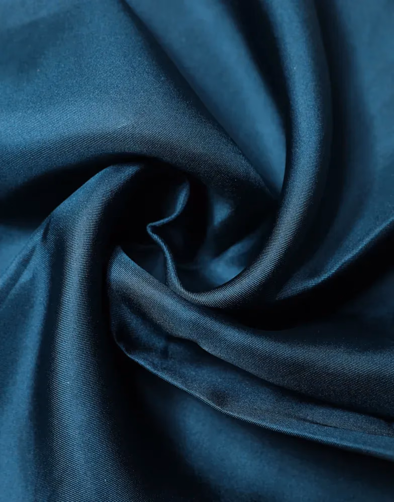 Dolce & Gabbana Blue Silk Square Pocket Handkerchief Scarf