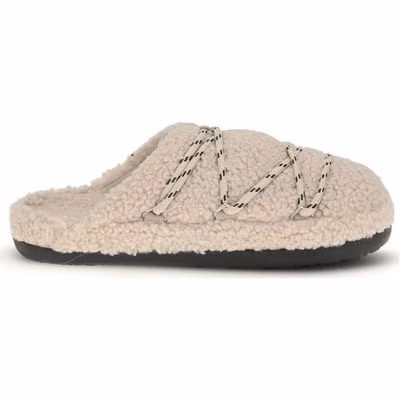 Beige Polyamide Flats