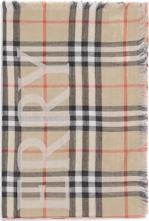 Burberry Beige Wool Scarf