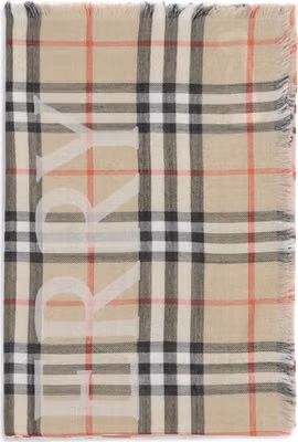 Beige Wool Scarf