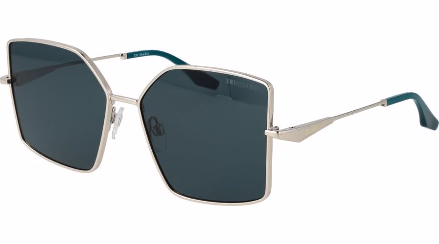 Trussardi Silver Metal Sunglasses