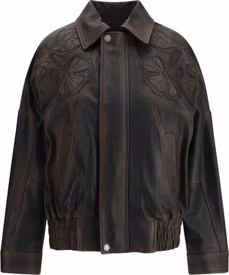 Brown Viscose Bomber