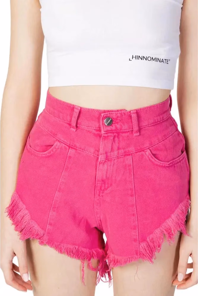 Hinnominate Fuchsia Cotton Short And Mini Shorts