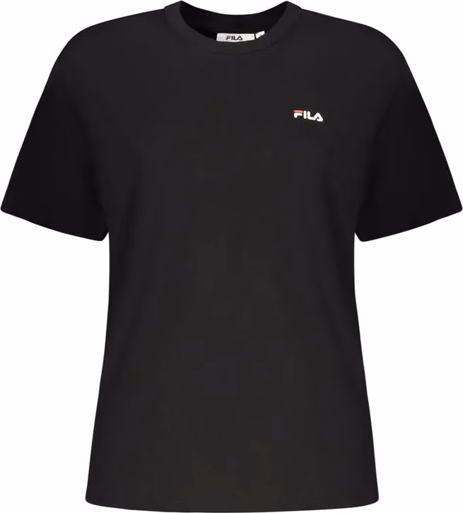 Fila Black Cotton Women T-Shirt