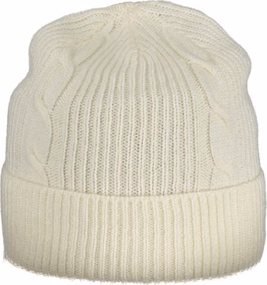 White Polyamide Women Cap